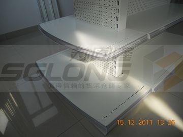 Iran Shelf Retail Gondola Shelving Supermarket Display Racks ISO9001 Certification