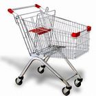 Large Scale Shopping Malls / Supermarket Shopping Carts Trolleys With Baby Seat