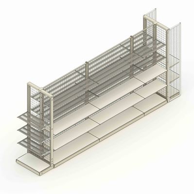 Heavy-Duty Supermarket Shelf System 120cm Modular Display Rack