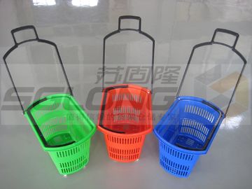 High Performance Supermarket Shopping Baskets Lightweight 20L - 68L Capacity