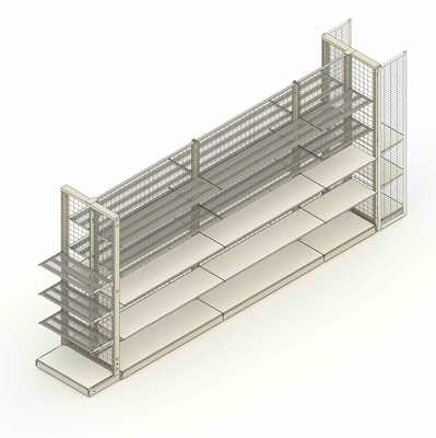 Zware supermarktplank 120 cm modulair schermrek