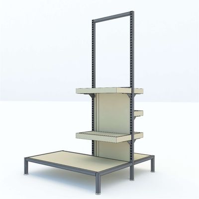 Modular Supermarket Shelving System with 500kg Load Capacity